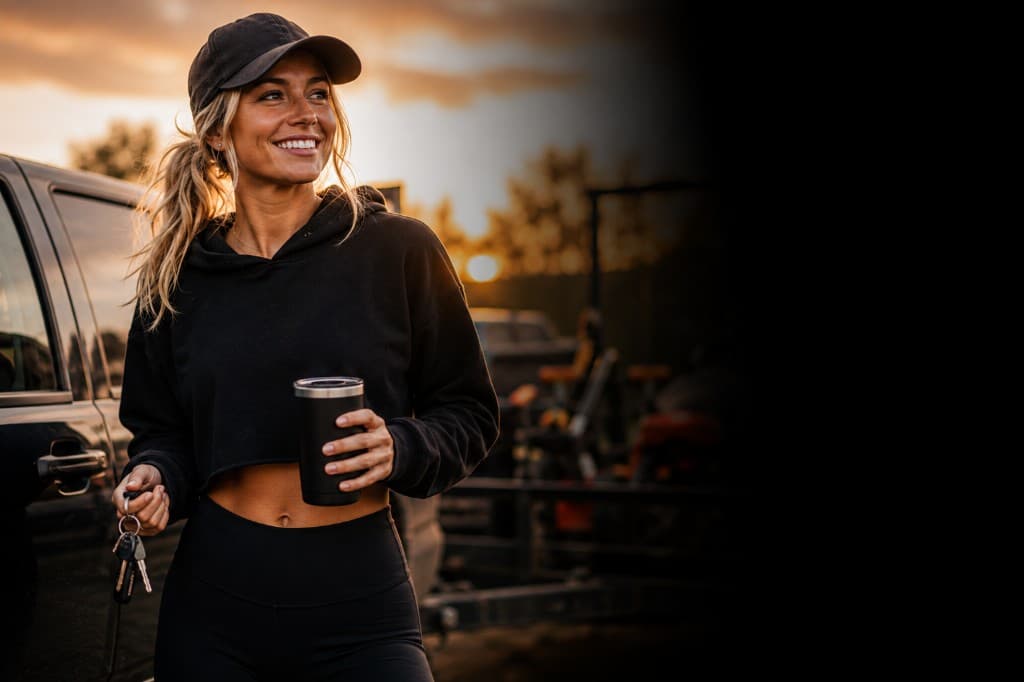 Keys and coffee, heading out — that's Spend.