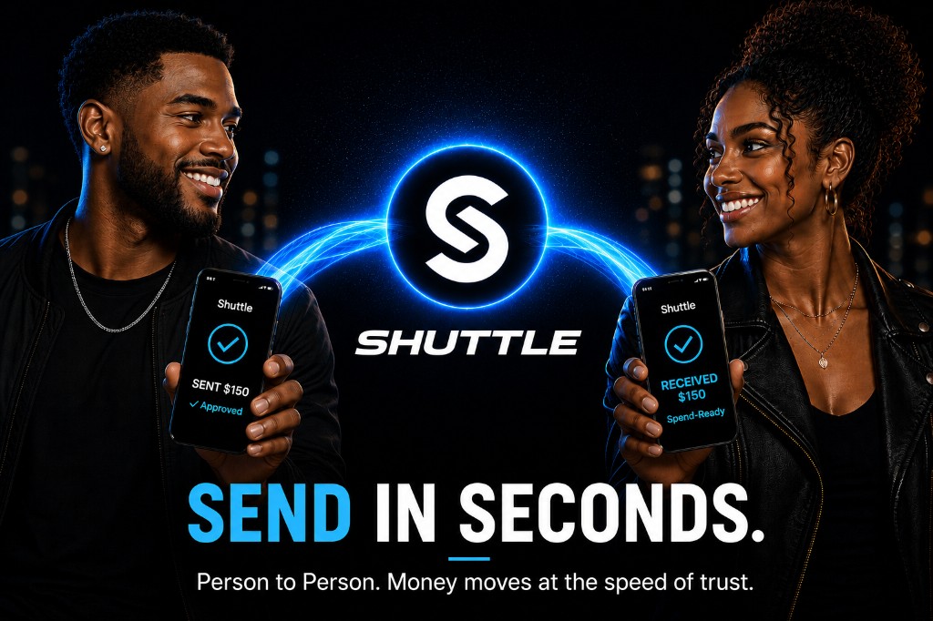 Send in seconds — money moves between Shuttle apps on your schedule.